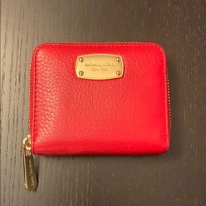 Michael Kors soft leather zip wallet
